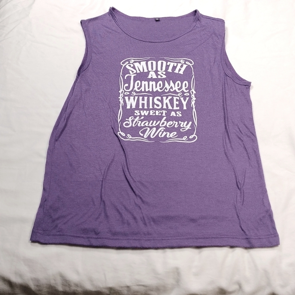 Tennessee whiskey women's sleeveless tank top size medium